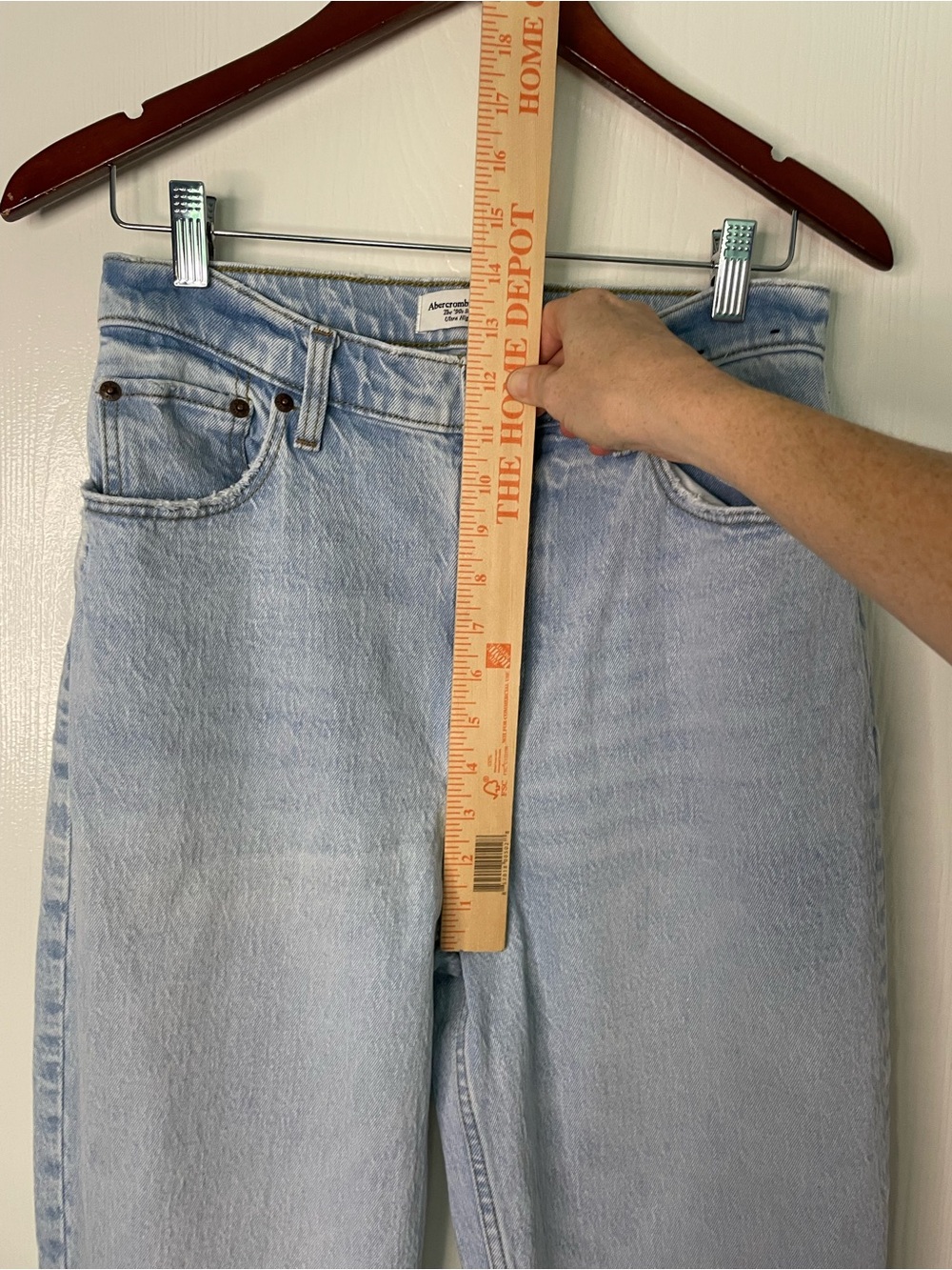 Abercrombie Curve Love 90s Straight Ultra High Rise Jeans 29 Long - Picture 5 of 9